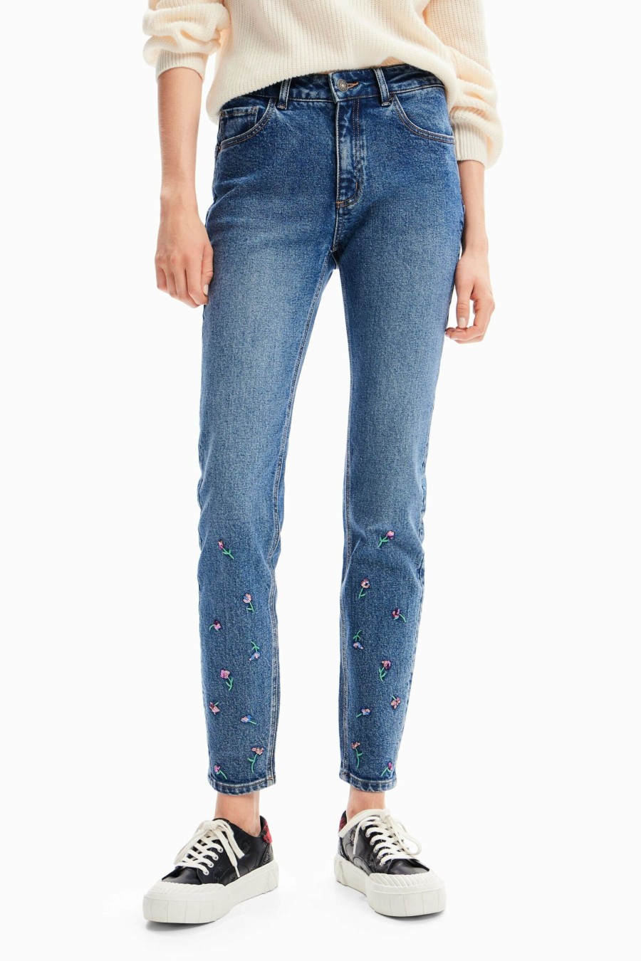 Donna Desigual | Jeans Slim Desigual Viena Denim