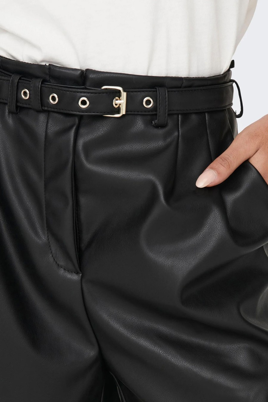 Donna Only | Shorts Only Onlheidi Faux Leather Otw Nc Nero