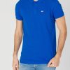 Uomo Tommy Hilfiger | Polo Manica Corta Tommy Hilfiger Slim Placket Blu