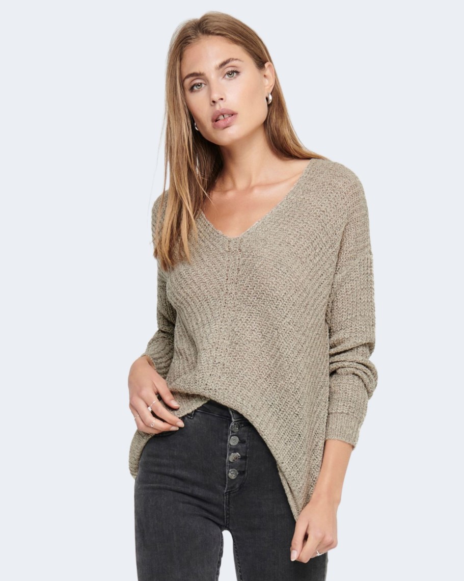 Donna Jacqueline de Yong | Maglione Jacqueline De Yong Jdynew Megan L/S Knt Noos Beige