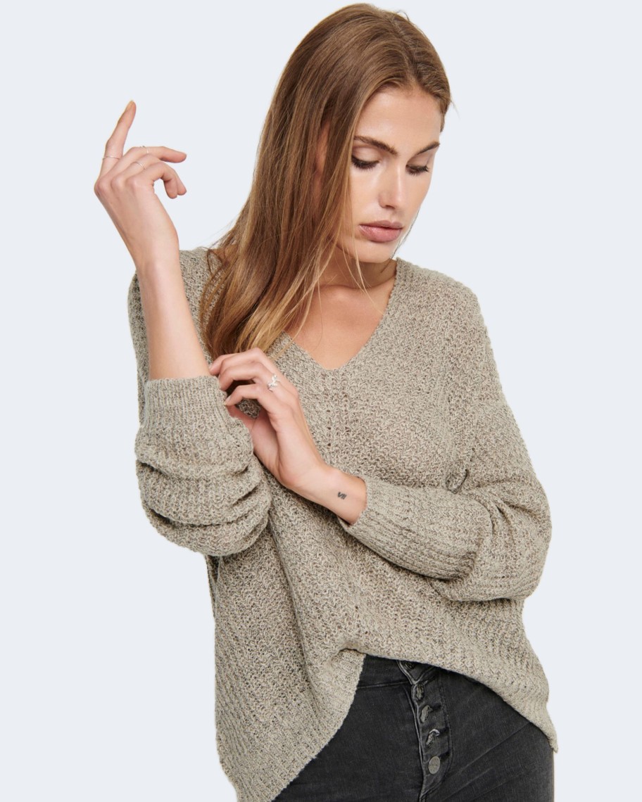 Donna Jacqueline de Yong | Maglione Jacqueline De Yong Jdynew Megan L/S Knt Noos Beige