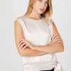 Donna Sandro Ferrone | Blusa Manica Corta Sandro Ferrone Beige