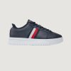 Uomo Tommy Hilfiger | Sneakers Tommy Hilfiger Supercup Lth Stripes Blu