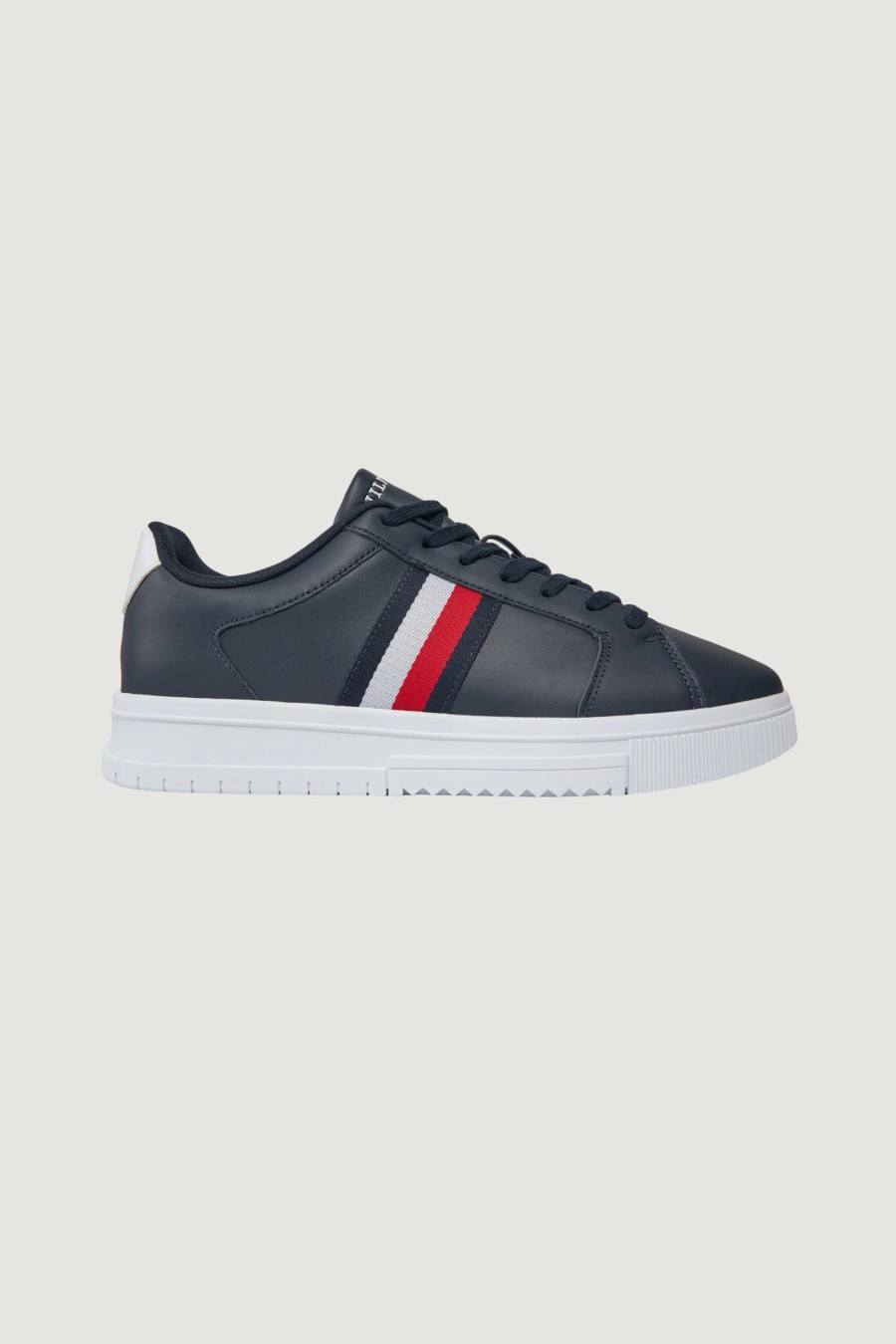 Uomo Tommy Hilfiger | Sneakers Tommy Hilfiger Supercup Lth Stripes Blu