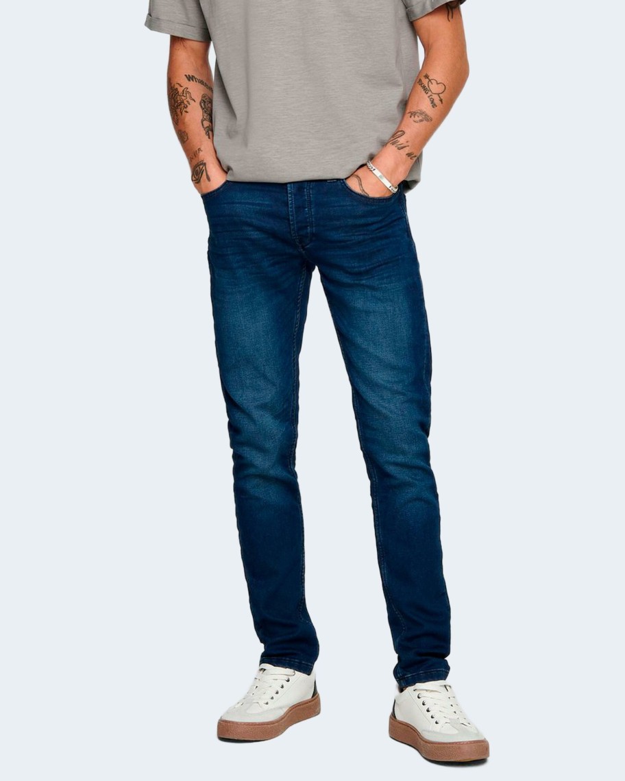 Uomo Only & Sons | Jeans Slim Only & Sons Onsloom Jog Life Dk Blue Pk 0431 Noos - 22010431 Blue Denim