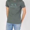 Uomo Armani Exchange | T-Shirt Armani Exchange Verde Oliva