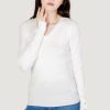 Donna Guess | Maglia Guess Gena Vn Ls Bianco