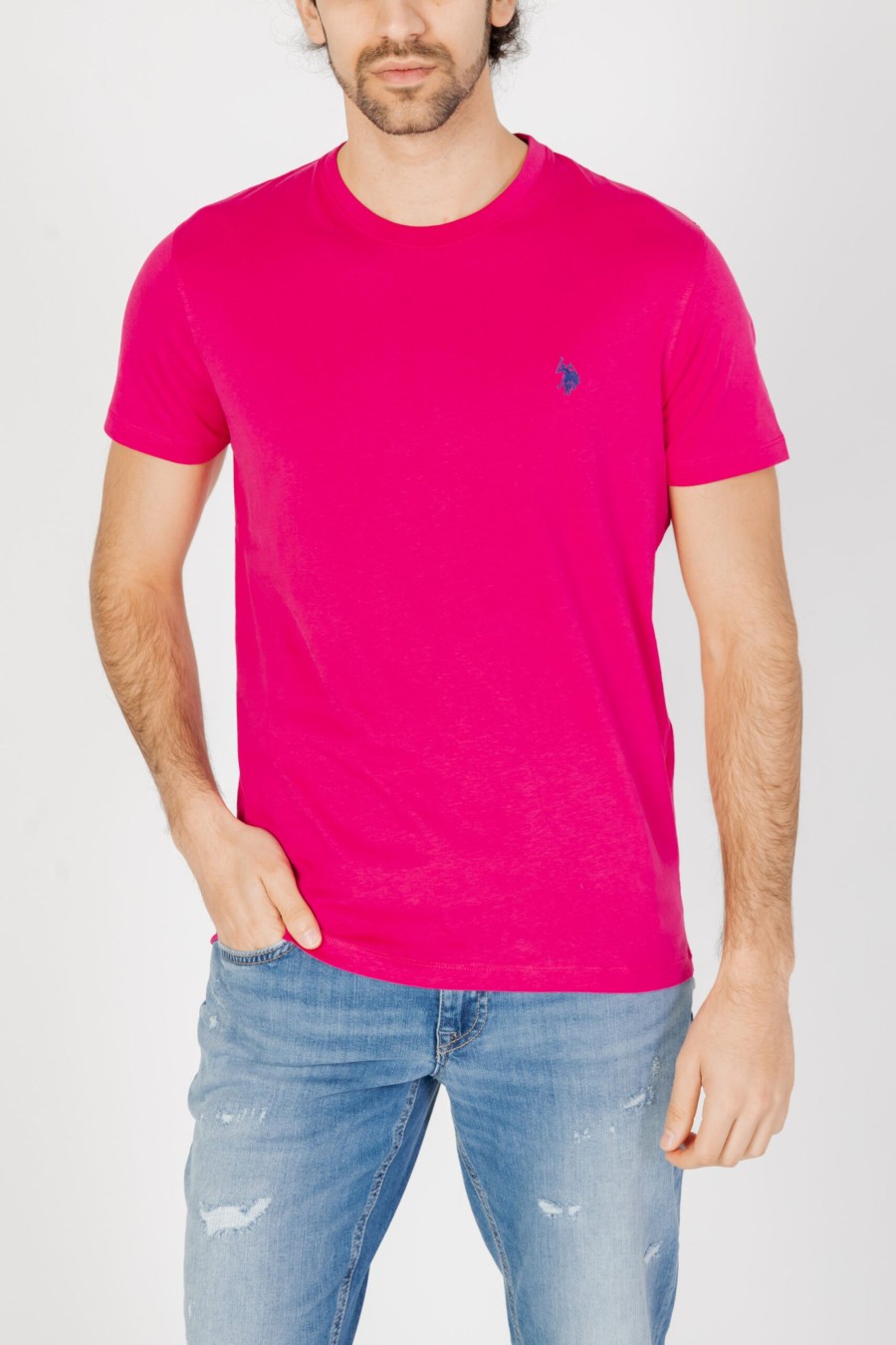 Uomo U.S. Polo Assn. | T-Shirt U.S. Polo Assn. Mick Magenta