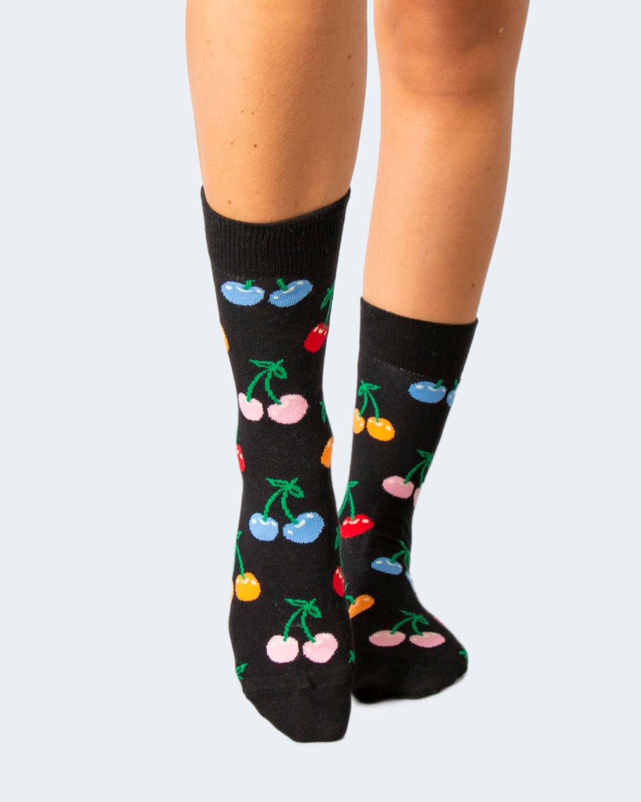 Donna Happy Socks | Calzini Happy Socks Cherry Nero