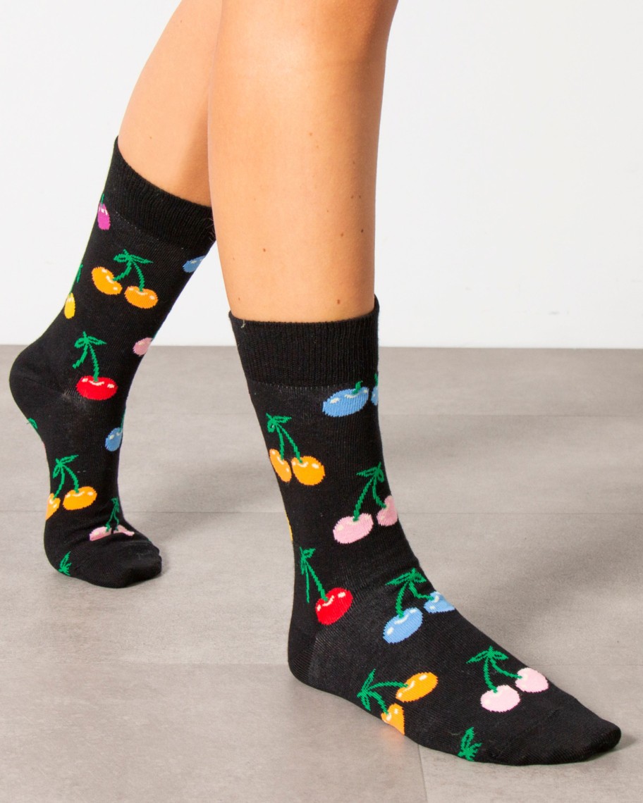 Donna Happy Socks | Calzini Happy Socks Cherry Nero