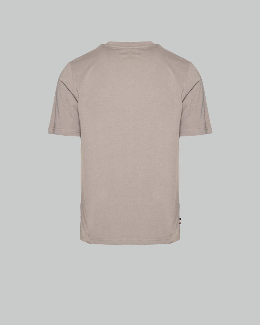 Uomo Aquascutum | T-Shirt Aquascutum Active Small Logo Grigio