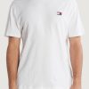 Uomo Tommy Hilfiger | T-Shirt Tommy Hilfiger Reg Badge Ex Bianco