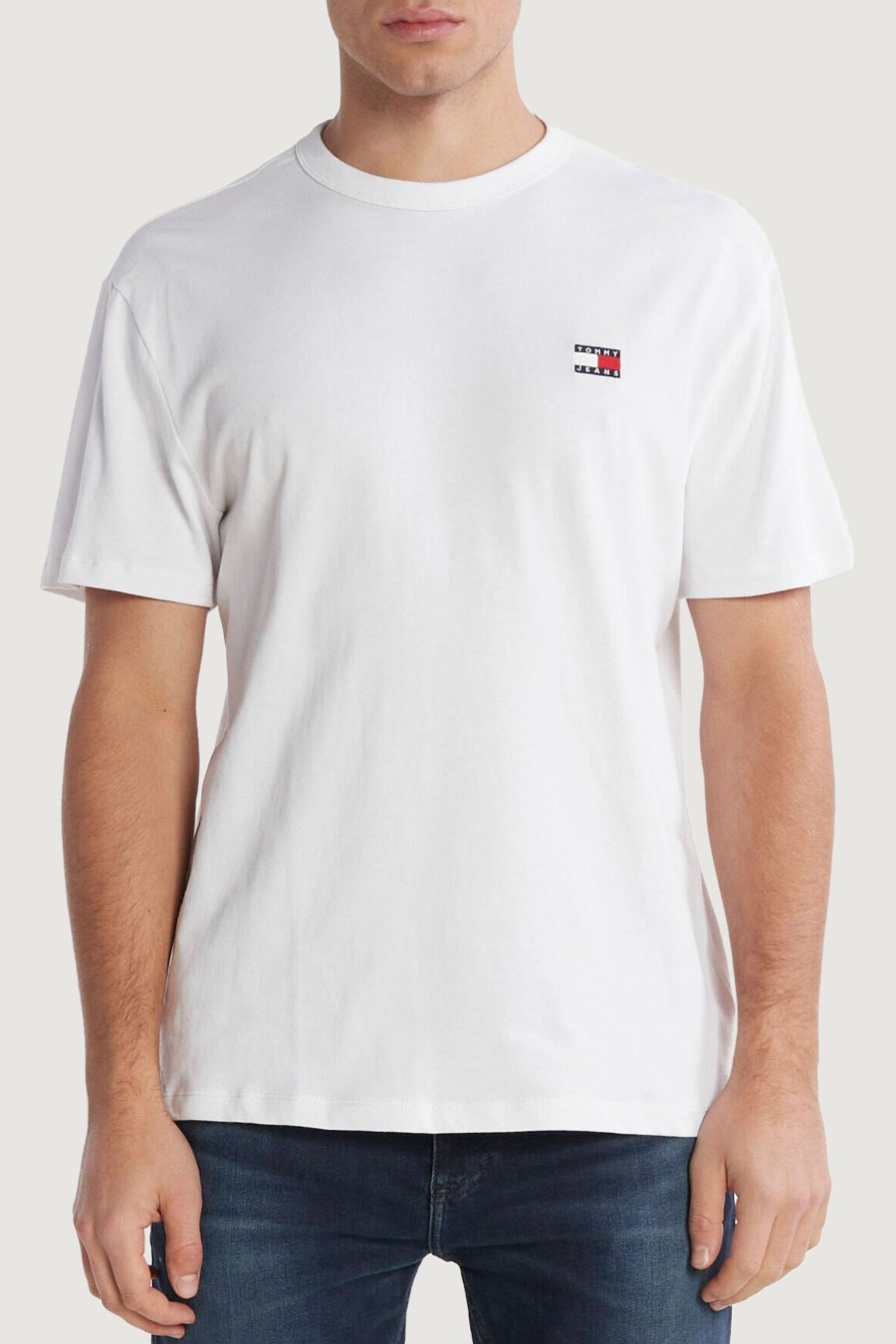 Uomo Tommy Hilfiger | T-Shirt Tommy Hilfiger Reg Badge Ex Bianco