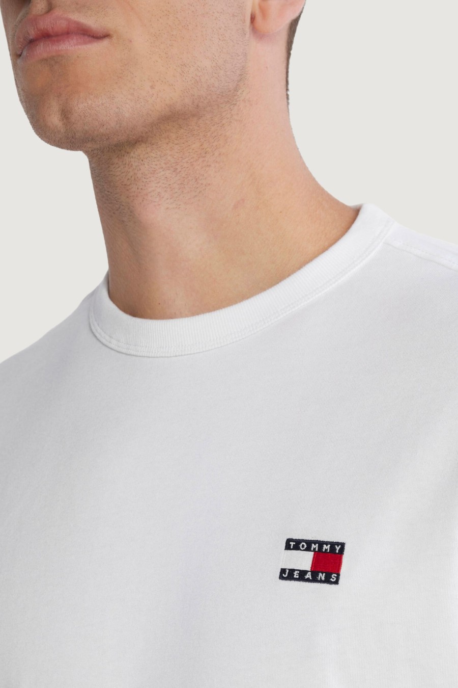 Uomo Tommy Hilfiger | T-Shirt Tommy Hilfiger Reg Badge Ex Bianco