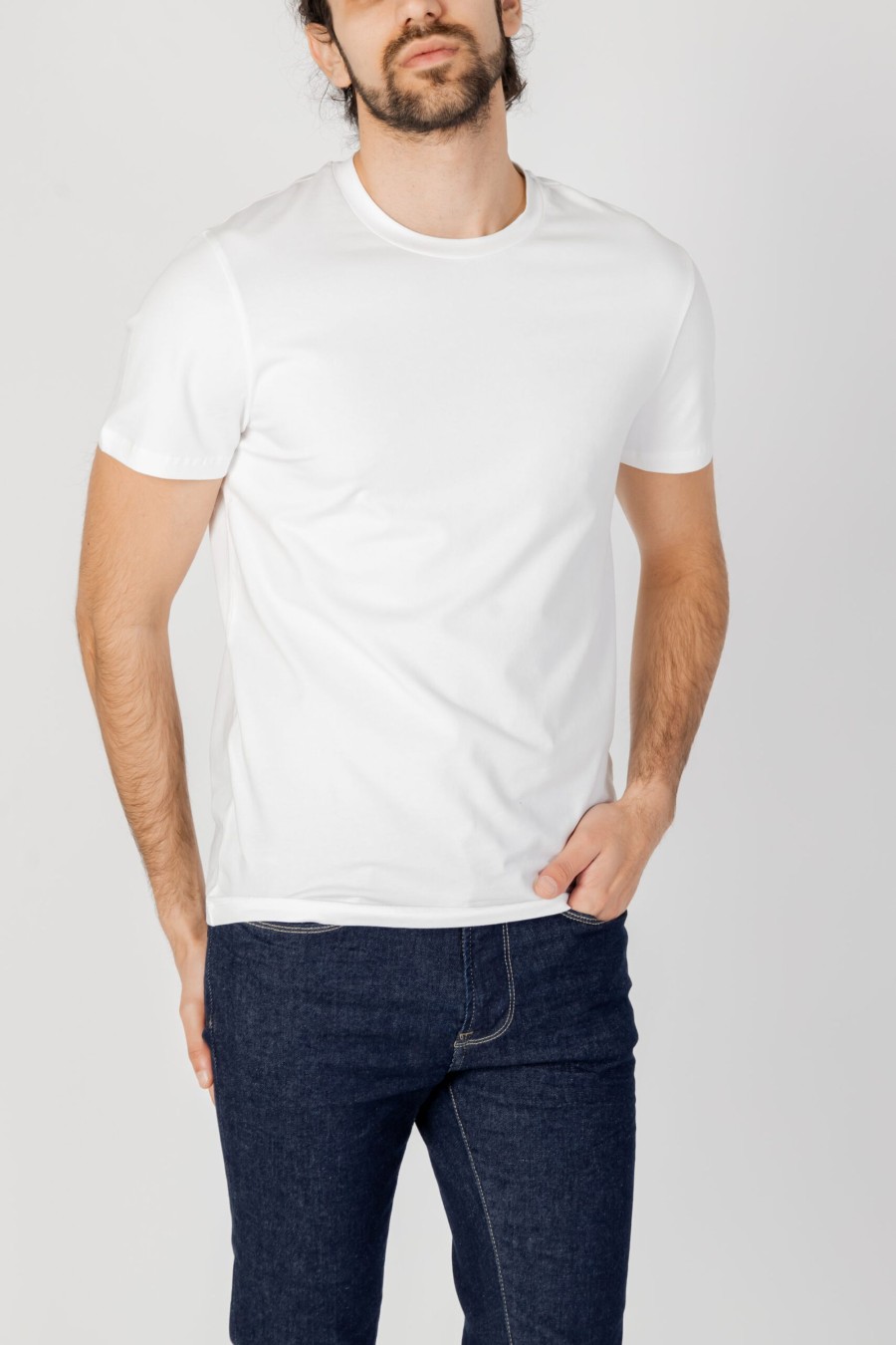 Uomo Peuterey | T-Shirt Peuterey Sorbus N 01 Bianco