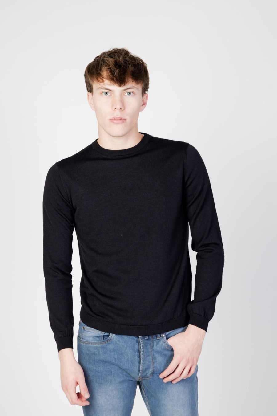 Uomo Alviero Martini Prima Classe | Maglione Alviero Martini Prima Classe Nero