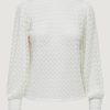 Donna Jacqueline de Yong | T-Shirt Manica Lunga Jacqueline De Yong Jdyavery L/S Lace Top Jrs Noos Beige