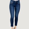 Donna Alviero Martini Prima Classe | Jeans Skinny Alviero Martini Prima Classe Tinta Unita Denim Scuro