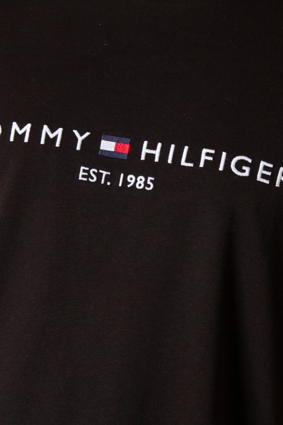 Uomo Tommy Hilfiger | T-Shirt Tommy Hilfiger Core Tommy Logo Tee Nero