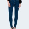 Donna Only | Jeans Skinny Only Onlpower Mid Pushup Sk Rea3223 Noos Blue Denim Scuro