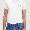 Uomo Calvin Klein | T-Shirt Calvin Klein Essential Slim Tee Bianco