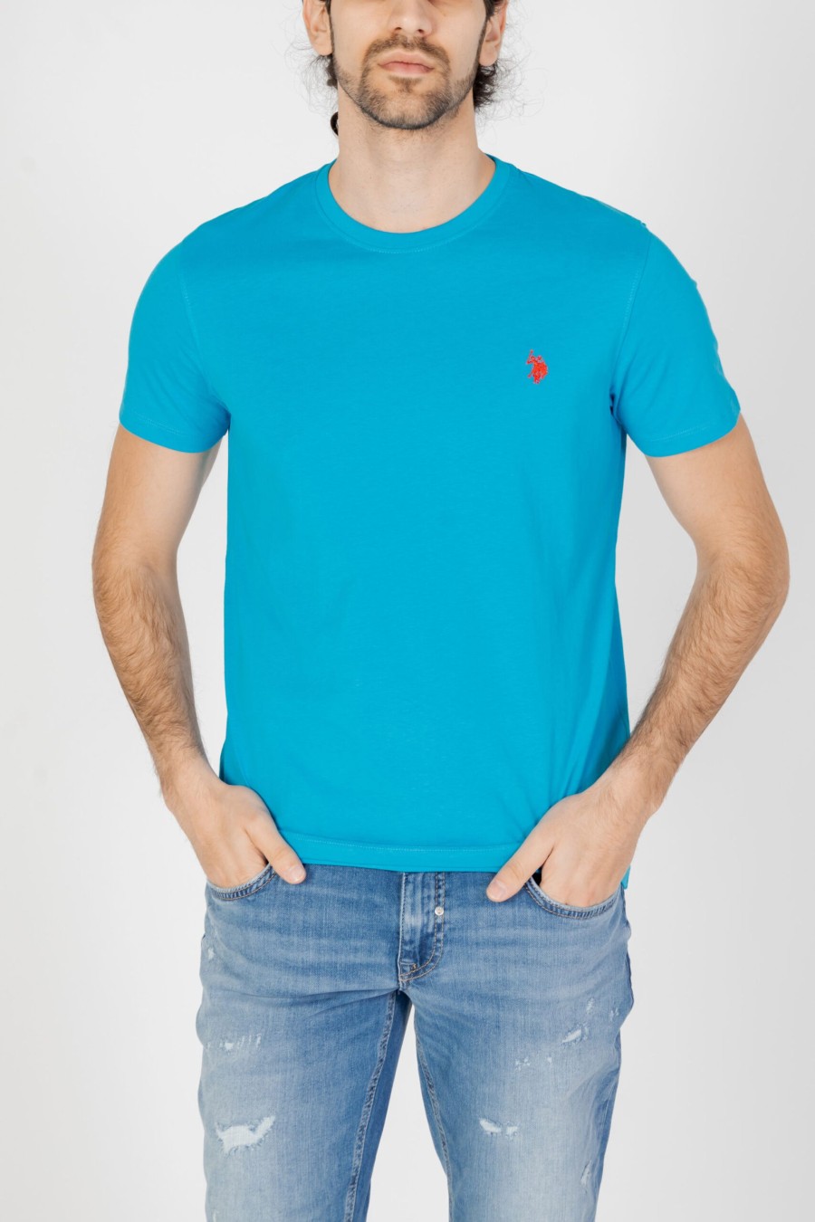 Uomo U.S. Polo Assn. | T-Shirt U.S. Polo Assn. Mick Celeste