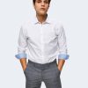 Uomo Selected | Camicia Manica Lunga Selected Slhslimnew-Mark Shirt Ls B Noos Bianco