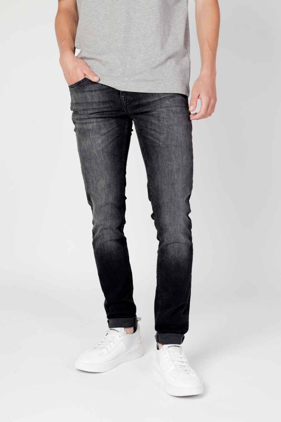 Uomo Antony Morato | Jeans Tapered Antony Morato Ozzy In Power Nero