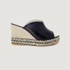 Donna Espadrilles | Scarpe Con Tacco Espadrilles Amila Vegetal Espadrilles Negro Nero