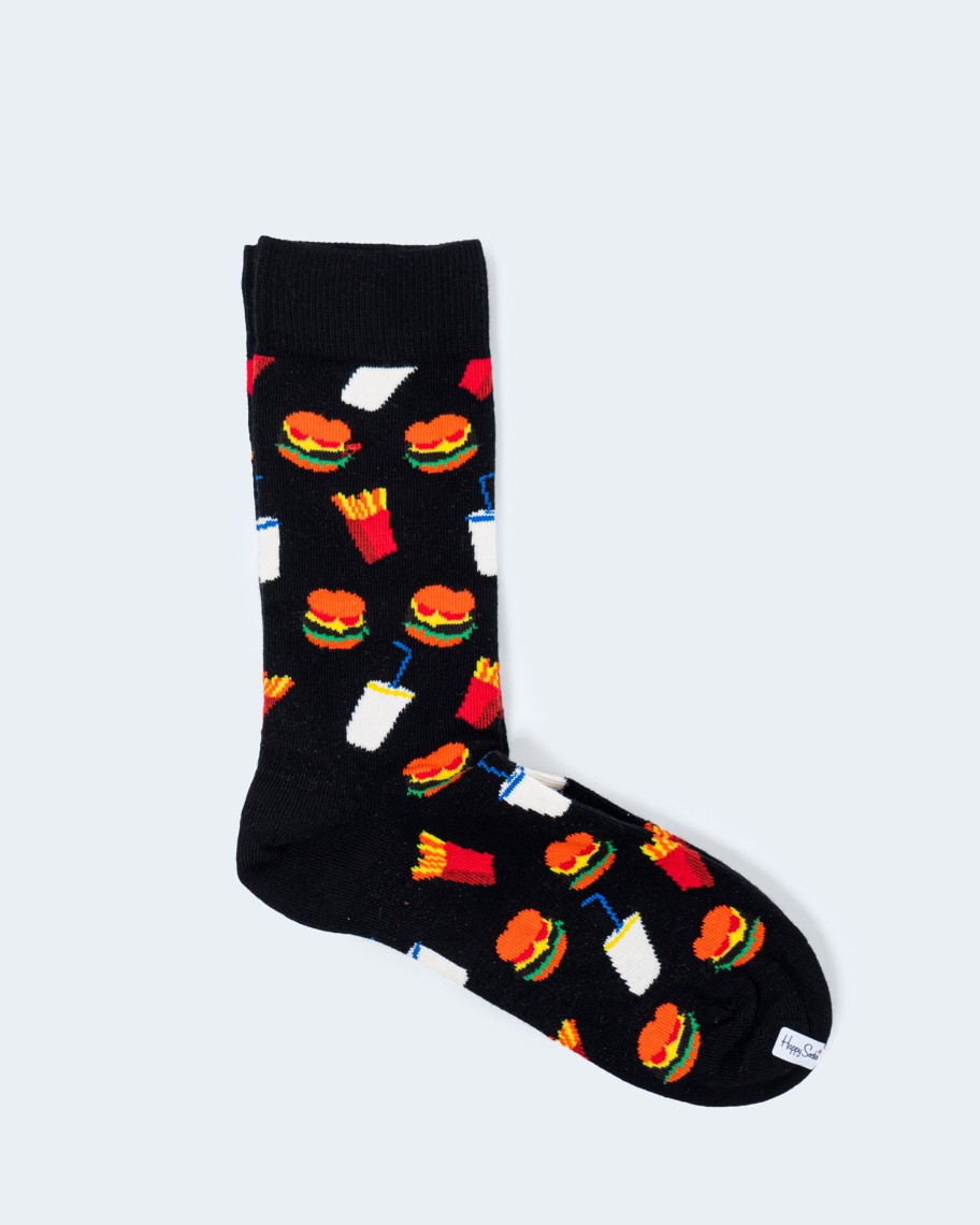 Donna Happy Socks | Calzini Happy Socks Hamburger Nero